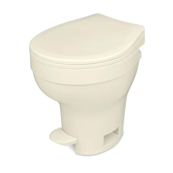 THETFORD Aqua-Magic VI 10 in. Rough-in One-Piece .06 GPF Single Flush Foot Flush Round RV Toilet in Parchment