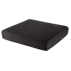 3 in. Black Thick Memory Foam and Gel Layered Seat Cushion