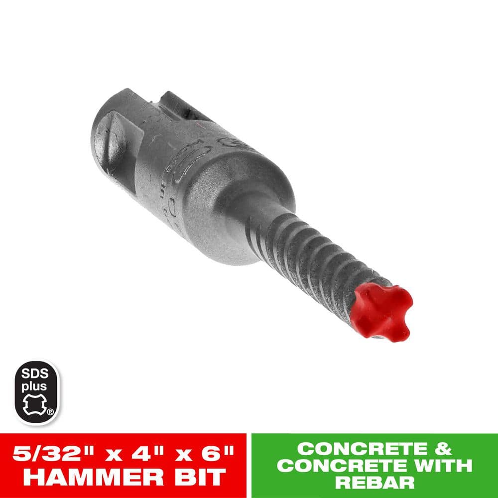 5/32 in. x 4 in. x 6 in. Rebar Demon SDS-Plus 4-Cutter Full Carbide Head Hammer Drill Bit price history on PriceWatchPro