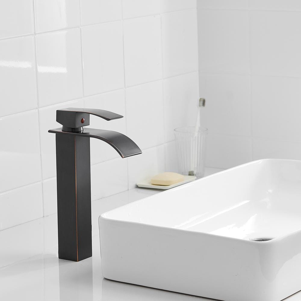 Oil Rubbed Bronze Single Handle Vessel Sink Faucet