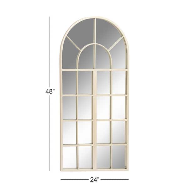 Arched Paneled Silver Wall Mirror, Arched Mirrors That Look Like Windows