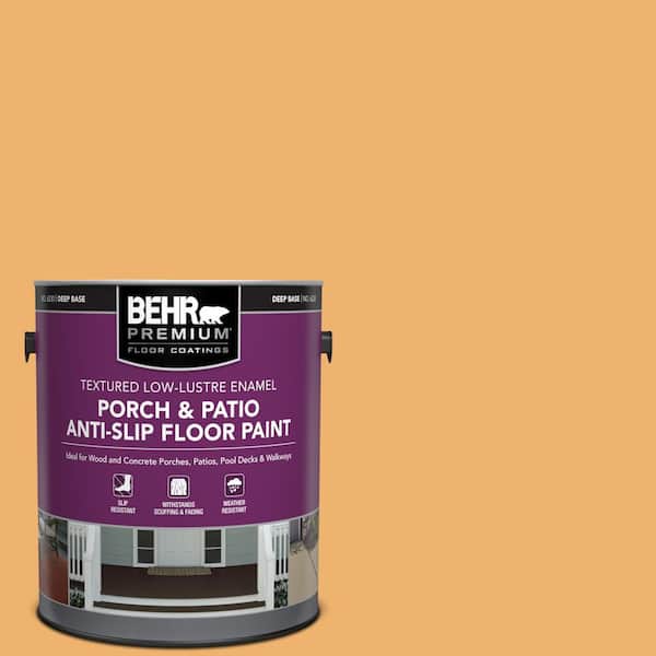 BEHR PREMIUM 1 gal. #PPU6-03 Sunburst Textured Low-Lustre Enamel Interior/Exterior Porch and Patio Anti-Slip Floor Paint