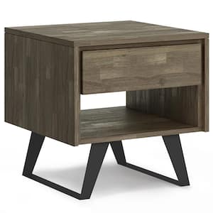 Lowry 22 in. W Distressed Grey End Table