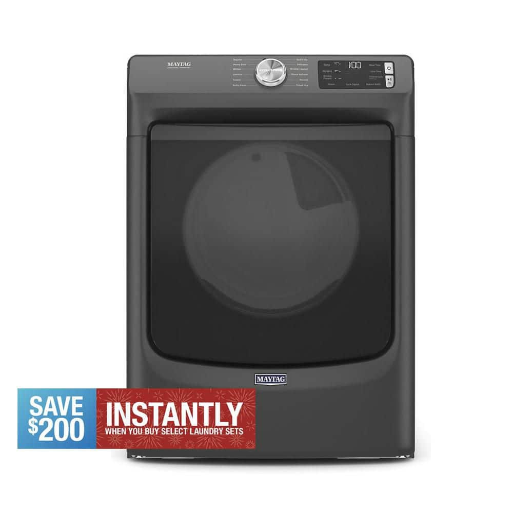 7.3 cu. ft. Vented Electric Dryer in Volcano Black