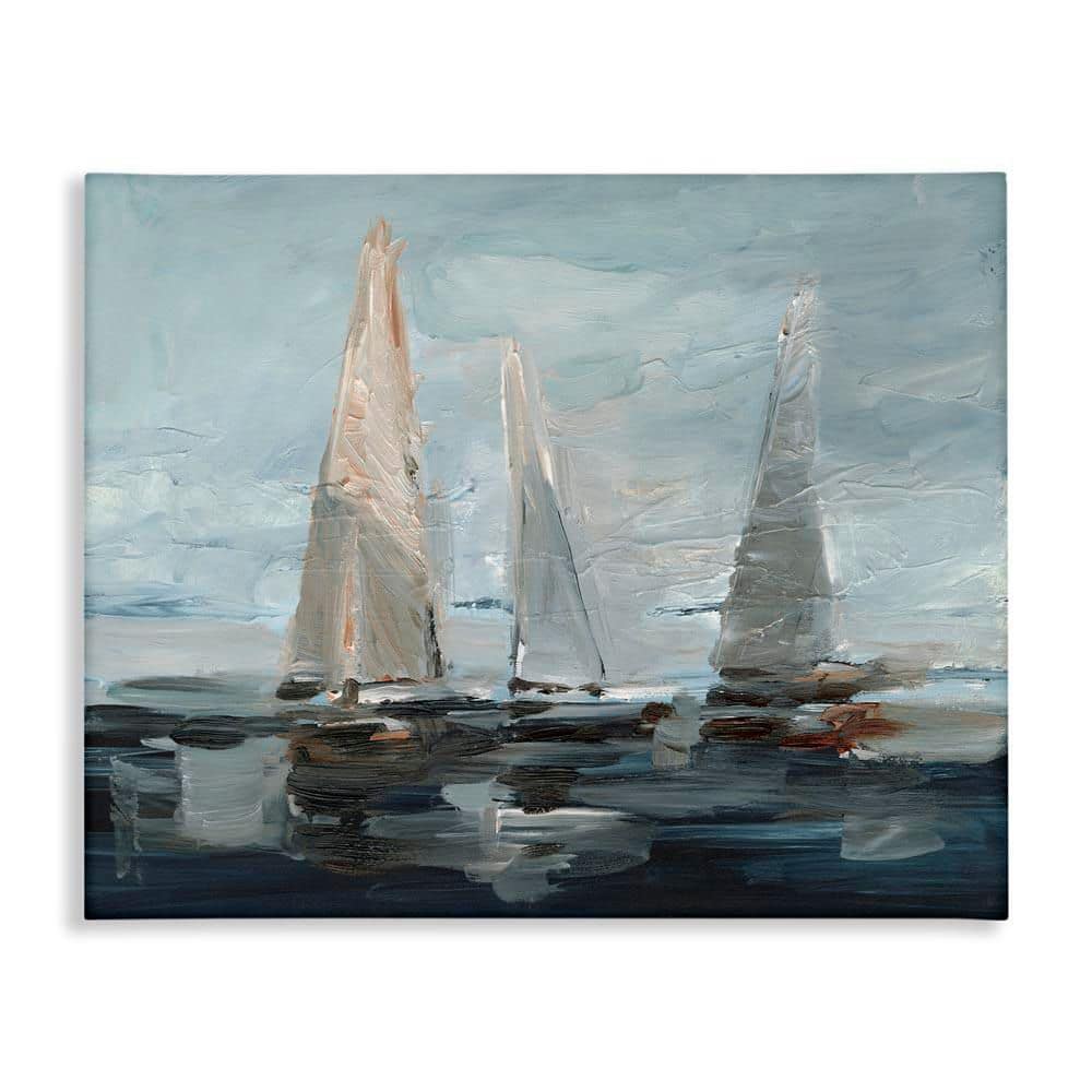 Stupell Industries Painterly Sailboat Trio by Ethan Harper Unframed ...
