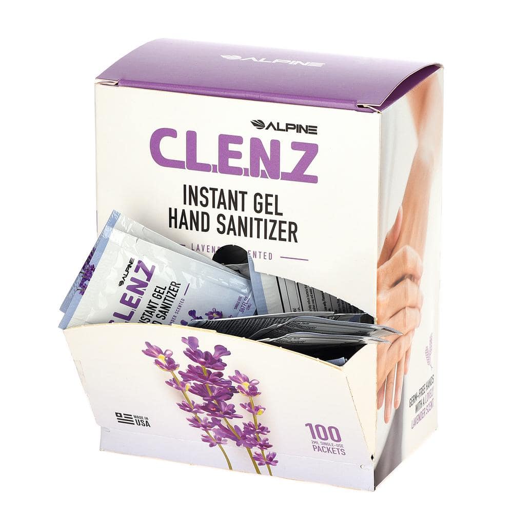 Alpine Industries Clenz 2 Ml Lavender Scented Instant Gel Hand