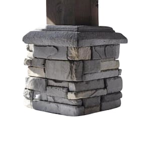 P-Series 6 x 6 Grayson Ledge Post Surround Concrete Stone Veneer