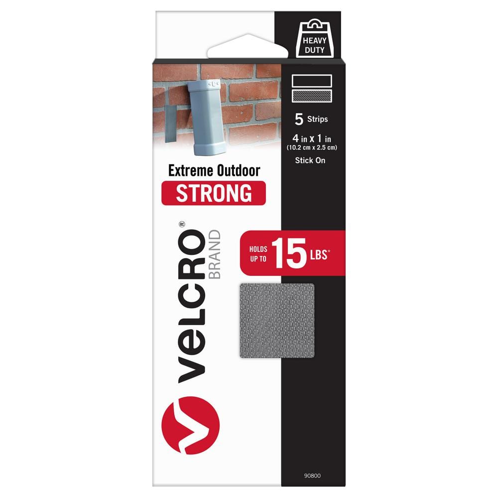  VELCRO Brand Industrial Fasteners Low Profile Thin Design, Professional Grade Heavy Duty Strength Holds up to 10 lbs on Smooth  Surfaces
