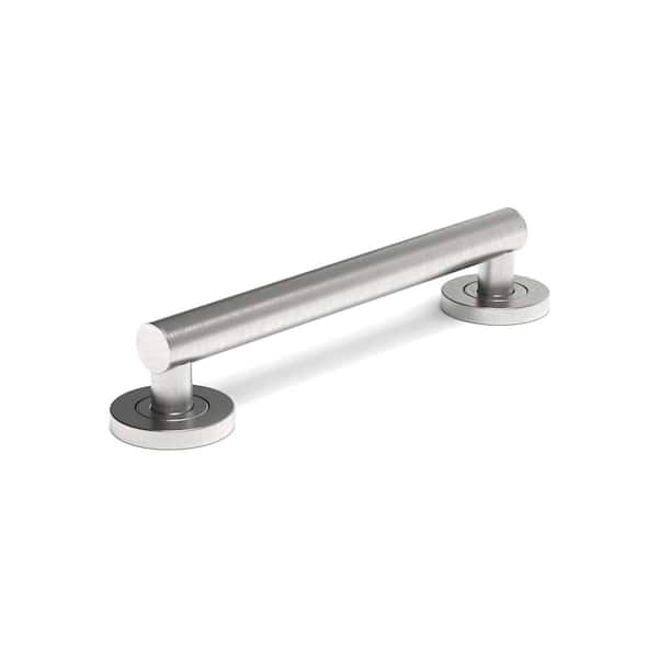 12 in. x 1-1/4 in. Concealed Screw ADA Compliant Grab Bar Brushed Nickel 500lbs Support for Bath Safety