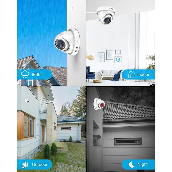 ZOSI 8-Channel 1080p 1TB Hard Drive DVR Security Camera System