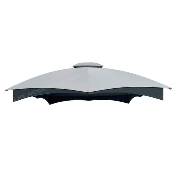 12 ft patio umbrella replacement canopy Round Gazebo Overall Size(LxW) Olilawn 10' x 12' Gazebo