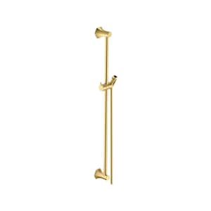 Locarno Wall Bar Shower Kits in Brushed Gold Optic