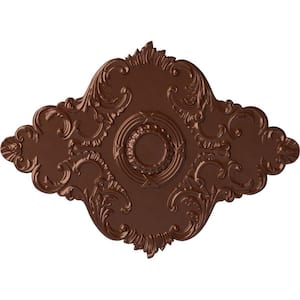 1-7/8 in. x 67-1/8 in. x 48-5/8 in. Polyurethane Piedmont Ceiling Medallion, Copper Penny