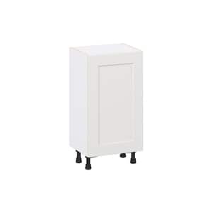 Roseland 18 in. W x 14 in. D x 34.5 in. H Assembled Shaker Full Height Door Base Kitchen Cabinet in Warm White