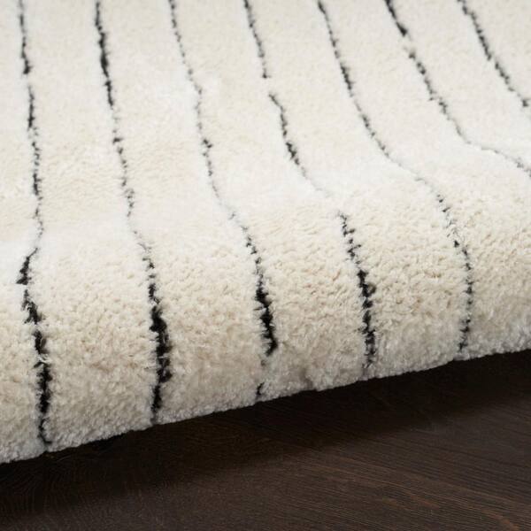 Striped Bath Rug White/black - Opalhouse™ : Target