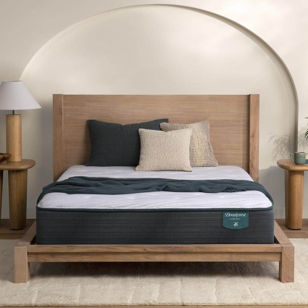 Beautyrest Harmony Beachfront Bay Twin Plush 12.25 in. Standard Profile Mattress Set