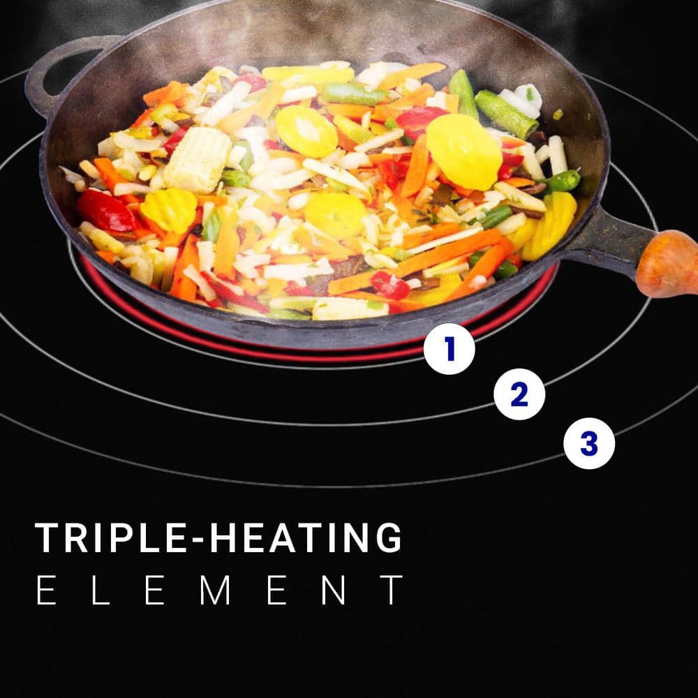 Equator 30" Black Ceramic-Induction 4 Burner Cooktop with Touch Control