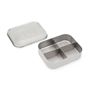 Stainless Steel Kids' Bento Box, 4-Partitions