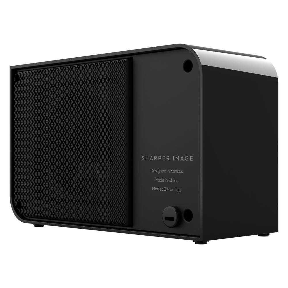Black Ceramic Electric Personal Space Heater with Auto Shut-off