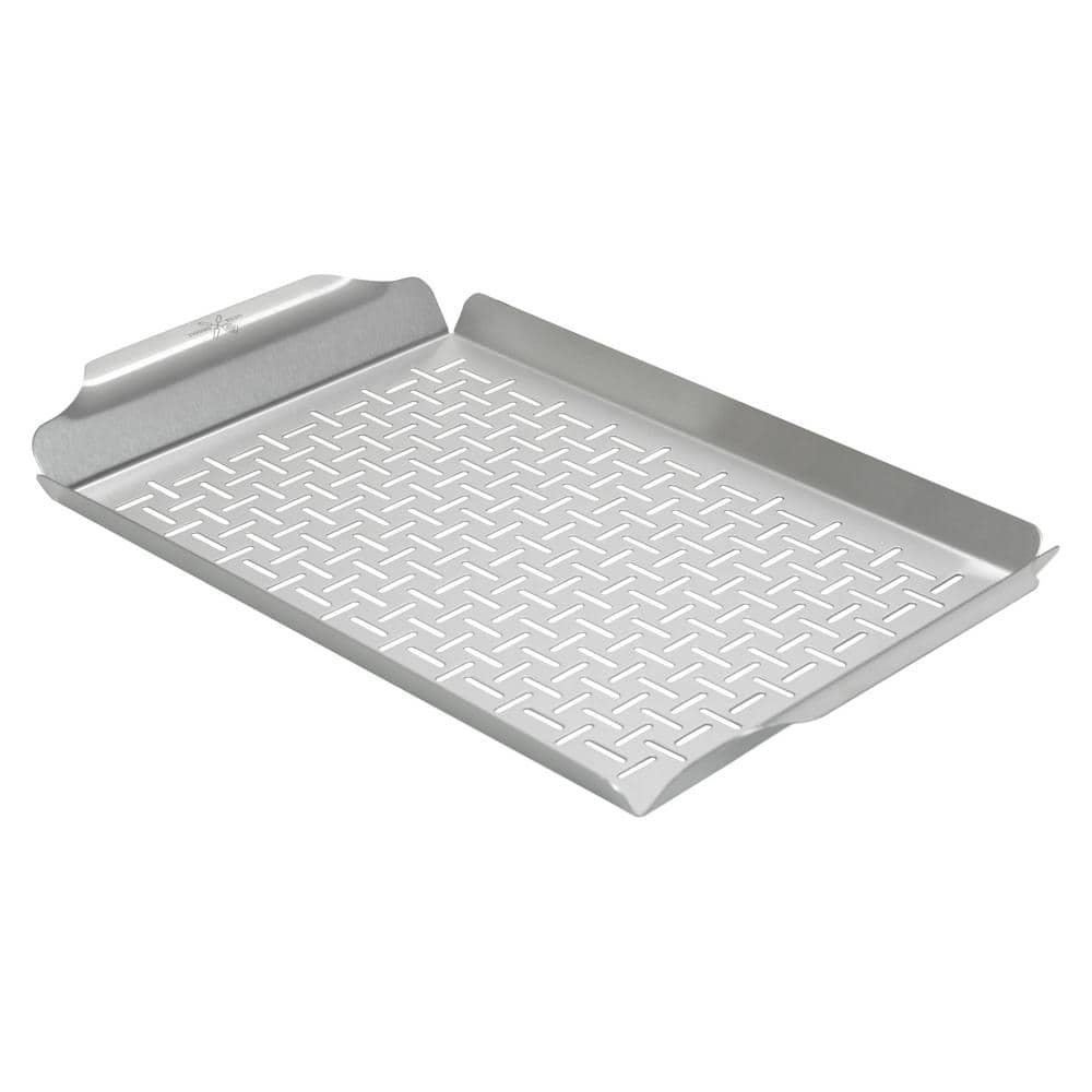 Large Stainless Steel Grill Pan with High Sidewalls