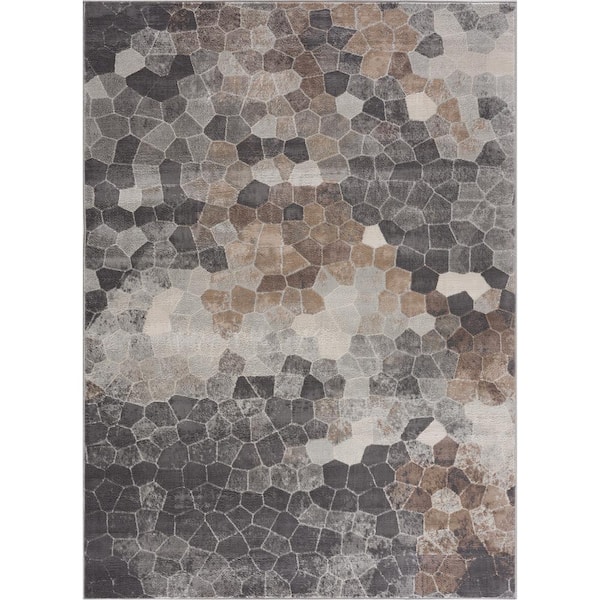 Rug Branch Havana Beige Large (8 ft. x 11 ft.) - 7 ft. 9 in. x 10 ft. 8 in. Traditional Distressed Area Rug