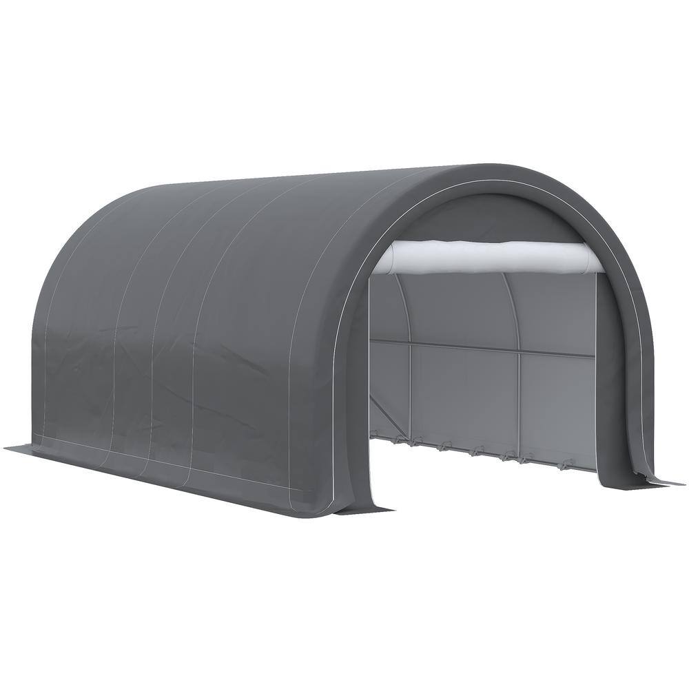 10 ft. W x 16 ft. D x 7.9 ft. H Grey Roof Metal Carport price history on PriceWatchPro