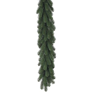 9 ft. Green Douglas Pine Unlit Artificial Christmas Garland