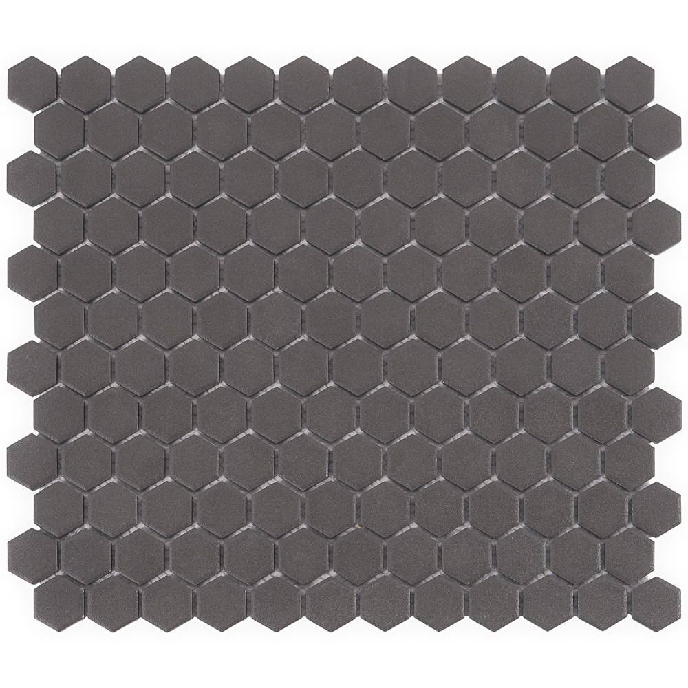 Slim Black 4 in. x 0.24 in. Matte Porcelain Floor and Wall Mosaic Tile Sample price history on PriceWatchPro