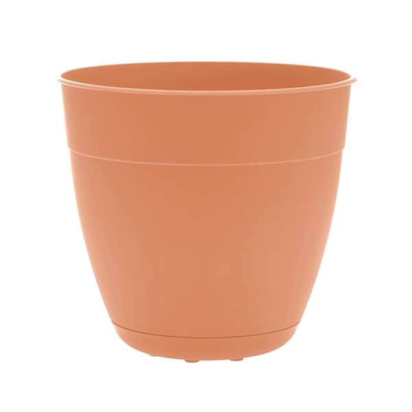 Bloem Dayton 20.75 in. L x 20.75 in. W x 18.25 in. H 66 qts. Coral Indoor/Outdoor Resin Decorative Pot