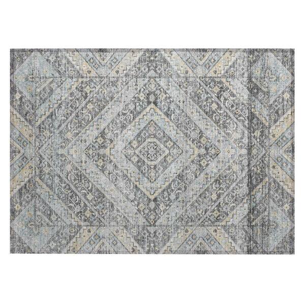 Chantille Machine Washable Indoor/Outdoor Abstract ACN3156 Gray 2 ft. x 3 ft. Accent Rug