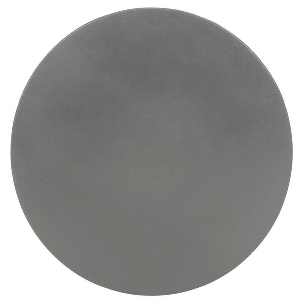 Safavieh Outdoor Collection Athena Modern Concrete Dark Grey Round 17.7-inch Accent Table 