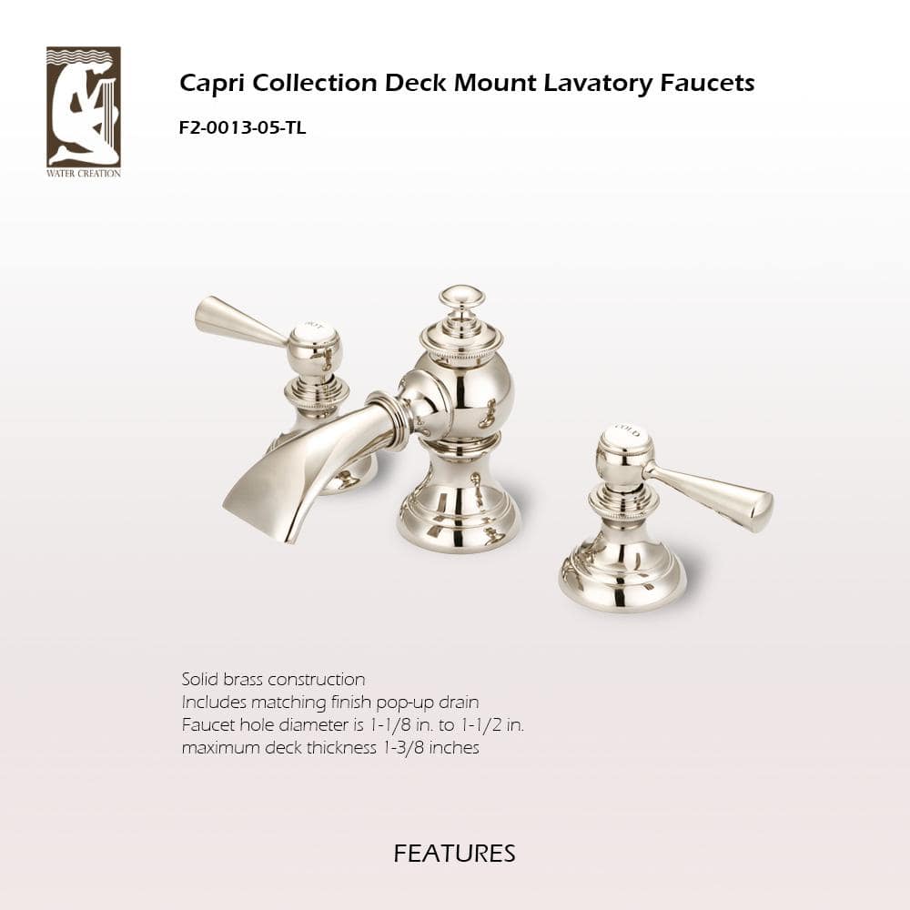 Elegant Polished Nickel Widespread Bathroom Faucet with Classic Design