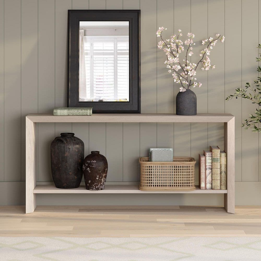 Meyer&Cross Osman 64 in. Alder White Rectangle MDF Top Meyer&Cross Osman 64 in. Alder White Rectangle MDF Top