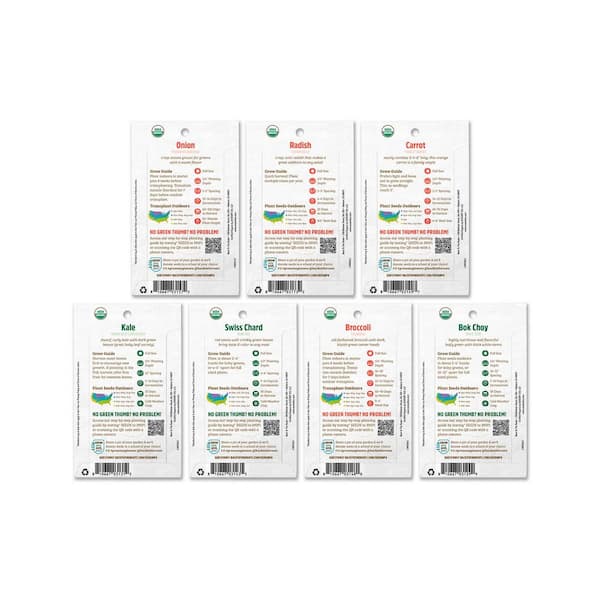 Organic Winter Veggies Seeds (7-Pack)