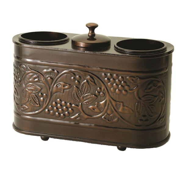 Old Dutch 12.75 in. x 5.5 in. x 9.25 in. Antique Embossed Heritage 2-Bottle Wine Chiller