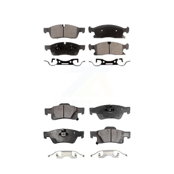 TEC Front Rear Ceramic Brake Pads Kit For Jeep Grand Cherokee Dodge Durango WK KTC-100213