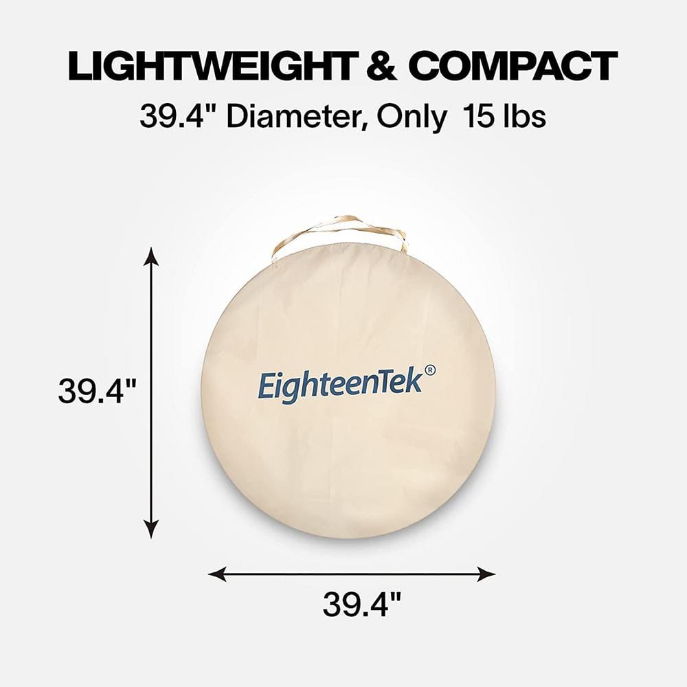 Beige 6-Person Fiberglass Frame Pop-Up Bubble Camping Tent
