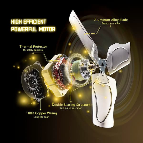 HICFM 24 in. Yellow High Velocity Industrial Drum Fan, 3-Speed, 8300 CFM, for Basement, Warehouse, Factory