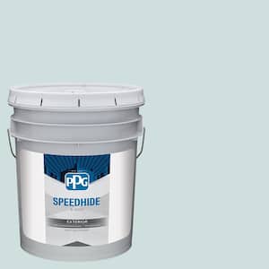 5 gal. PPG1035-1 Watery Blue Flat Exterior Paint