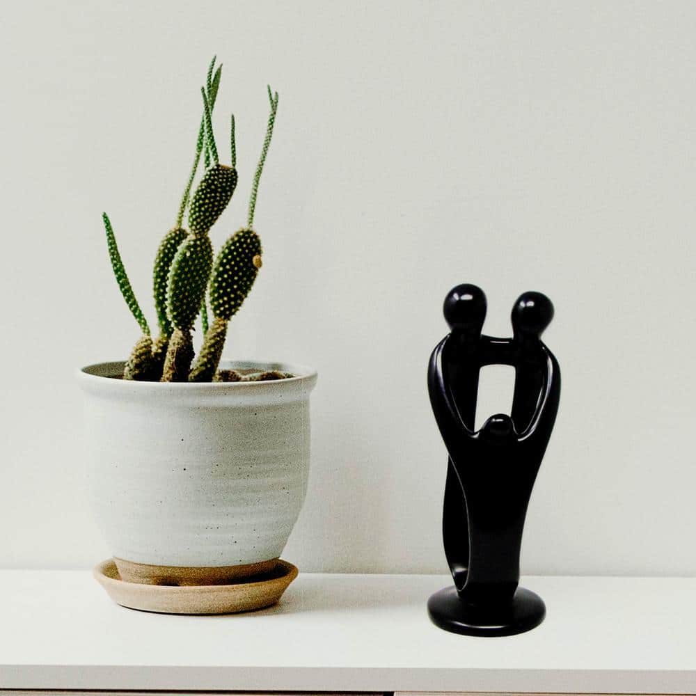 Soapstone Family Sculpture: Ebony, 2 Parents 1 Child 10 inch price history on PriceWatchPro