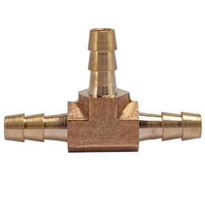 1/4 in. I.D. Brass Hose Barb Tee Fittings (20-Pack)