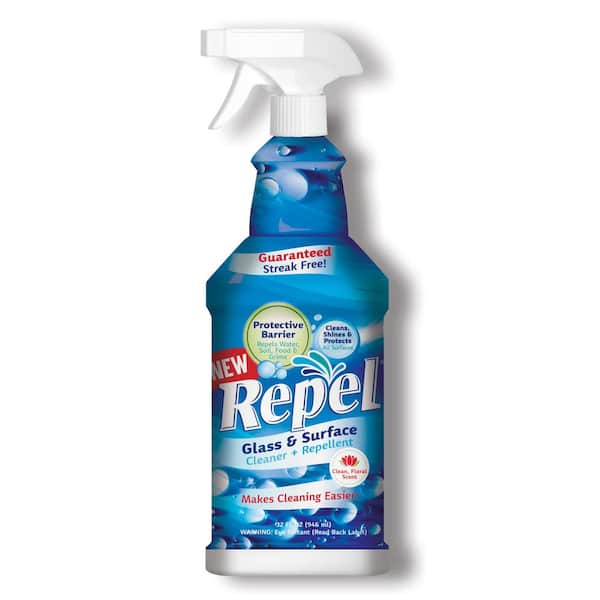 Clean-X 32 fl. oz. Repel Glass Cleaner + Repellent Spray Bottle