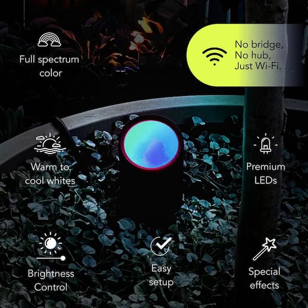 LIFX Low Voltage 1600 Lumens Black RGB Integrated LED Smart Wi-Fi
