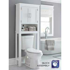 VECELO Over The Toilet Storage Rack/Freestanding Bathroom Organizer wi