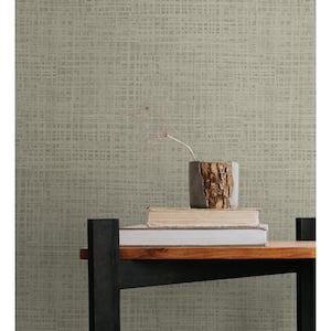 Taupe Ami Faux Paper Unpasted Wallpaper Roll (60.75 sq. ft.)