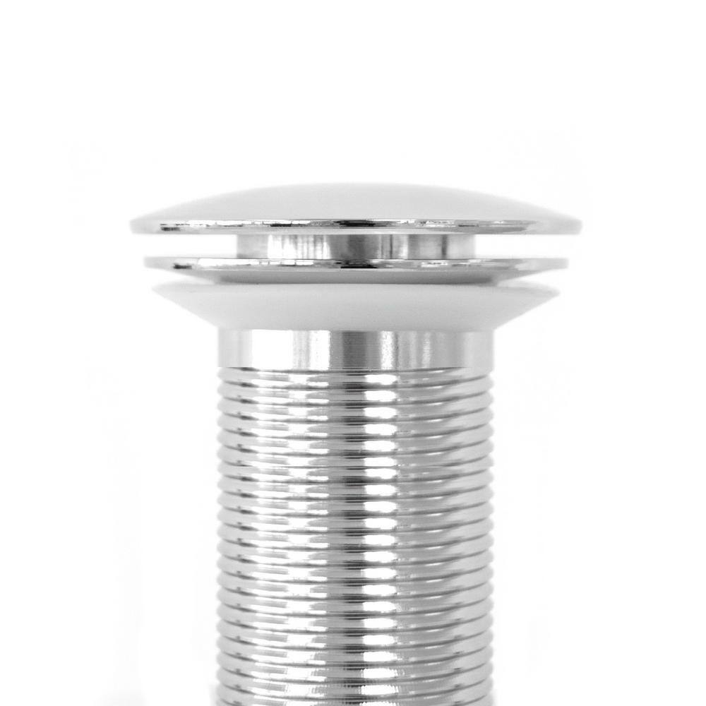 Polished Chrome Pop-Up Bathroom Sink Drain with Overflow