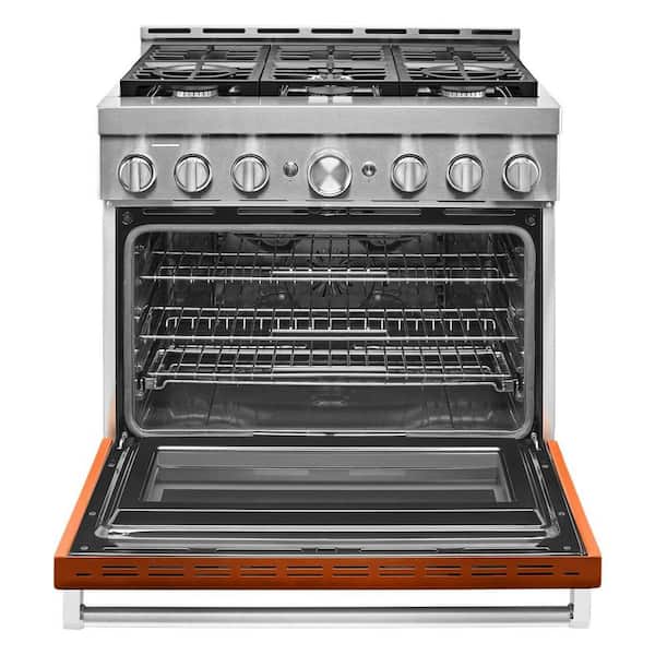 KitchenAid Gas Range (KFGC506JSC) - Scorched Orange