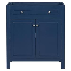 29.40 in. W x 17.9 in. D x 33 in. H Bath Vanity Cabinet without Top in Blue