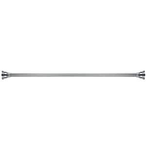 Edenscape Americana 72 in. Tension Shower Rod with Decorative Flange in Polished Chrome