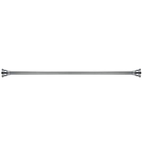 Kingston Brass Edenscape Americana 72 in. Tension Shower Rod with Decorative Flange in Polished Chrome